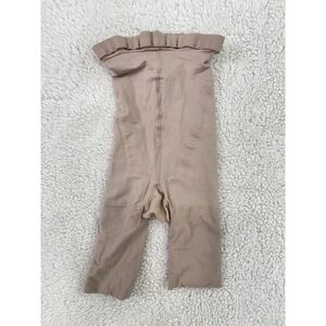SPANX Shapewear Shorts Size A Nude High Waisted Tummy Control Mid Thigh